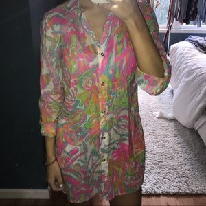 Lilly Pulitzer Full Button Beach Cover Up